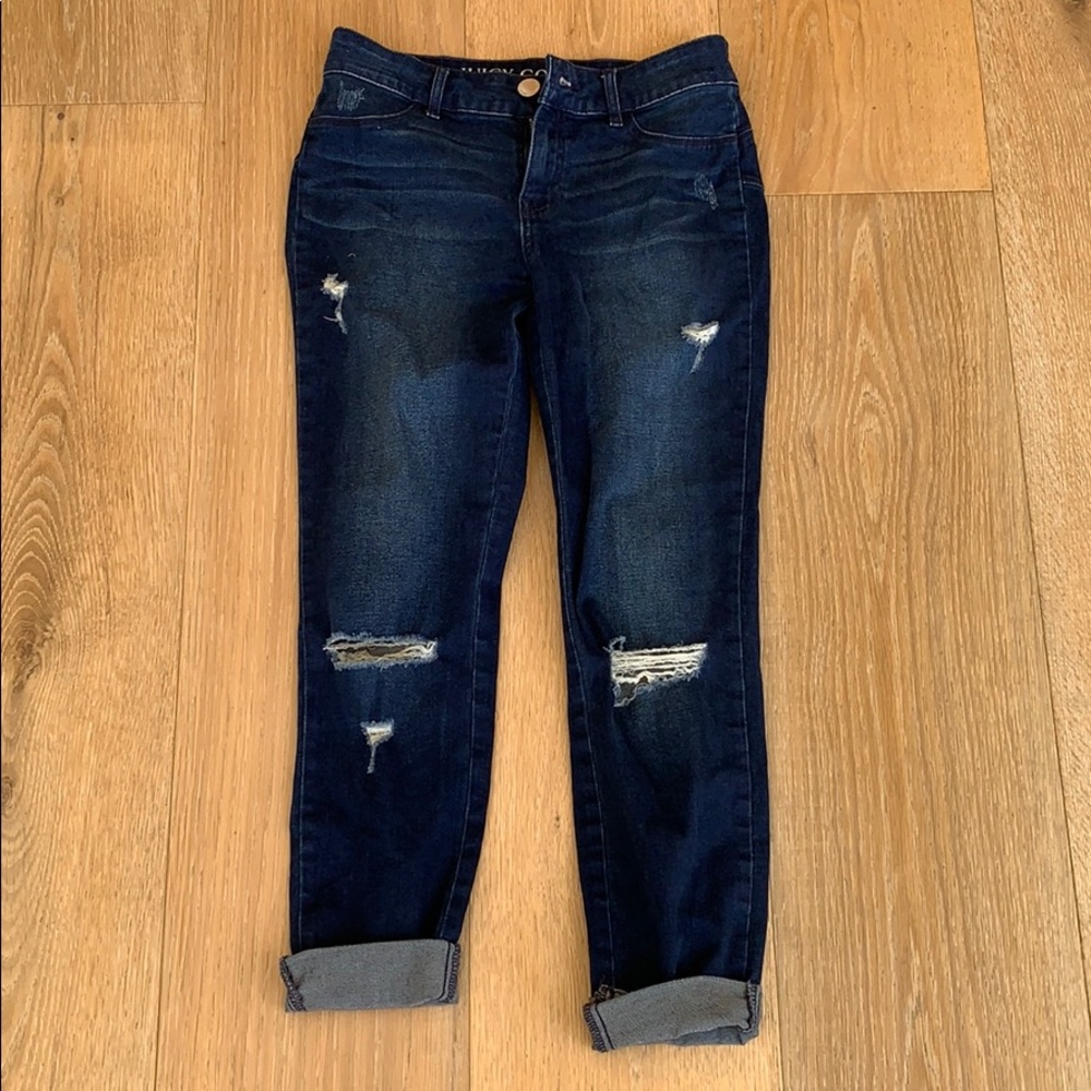 Juicy couture ripped jeans